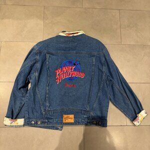Planet Hollywood Paris Denim Jacket Size XL